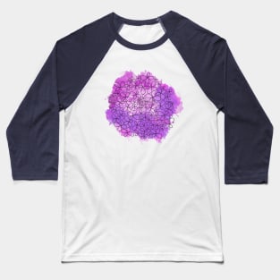 Purple watercolor flowers. Pink & Purple Hydrangea Baseball T-Shirt